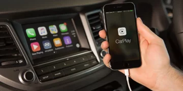 Penggunaan Carplay di mobil