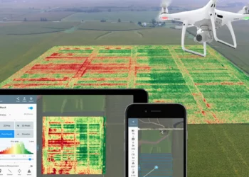 Drone yang digunakan untuk mengambil data pertanian masa depan