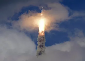 Indian spacecraft Chandrayaan-3, the word for "moon craft" in Sanskrit, blasts off from the Satish Dhawan Space Centre in Sriharikota, India. - Copyright Aijaz Rahi/AP